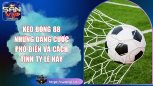 Kèo Bóng 88 Những Dạng Cược Phổ Biến Và Cách Tính Tỷ Lệ Hay 4 kèo bóng 88
