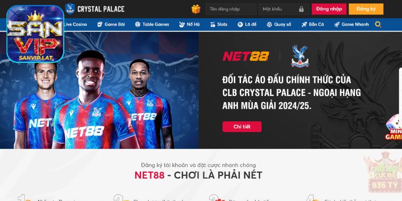 Đằng Sau Bản Hợp Đồng Tài Trợ: NET88 Đặt Cược Vào Sự Trỗi Dậy Của Crystal Palace